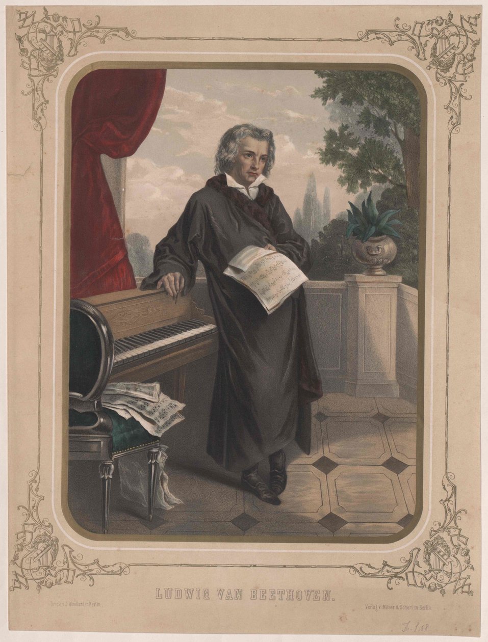 Ludwig van Beethoven alkotó: Artist Unknown