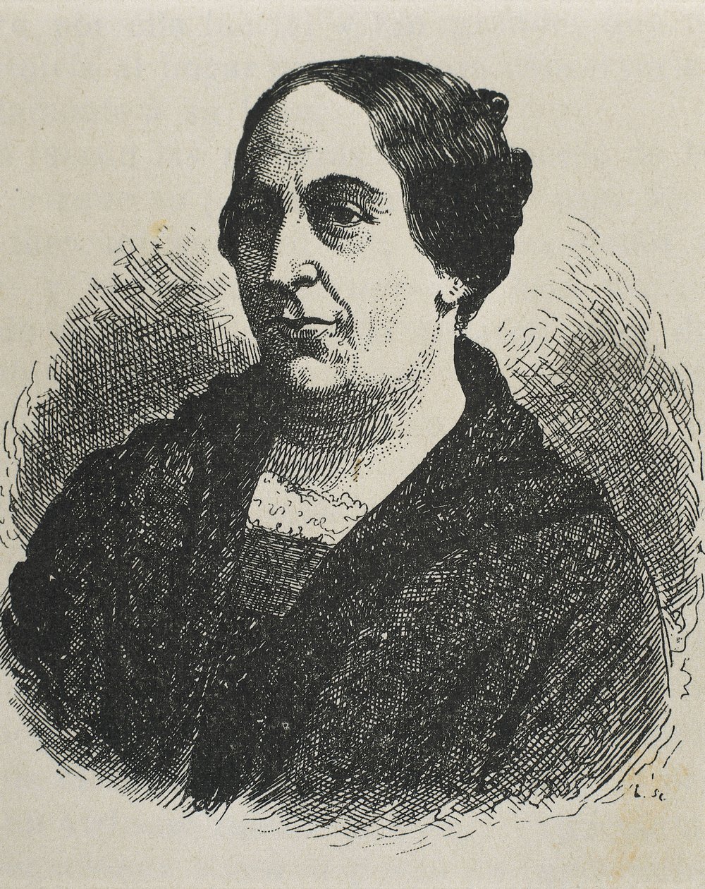 MARIN DEL SOLAR, Mercedes (1804-1866). Chilei író. Metszet. alkotó: Artist Unknown