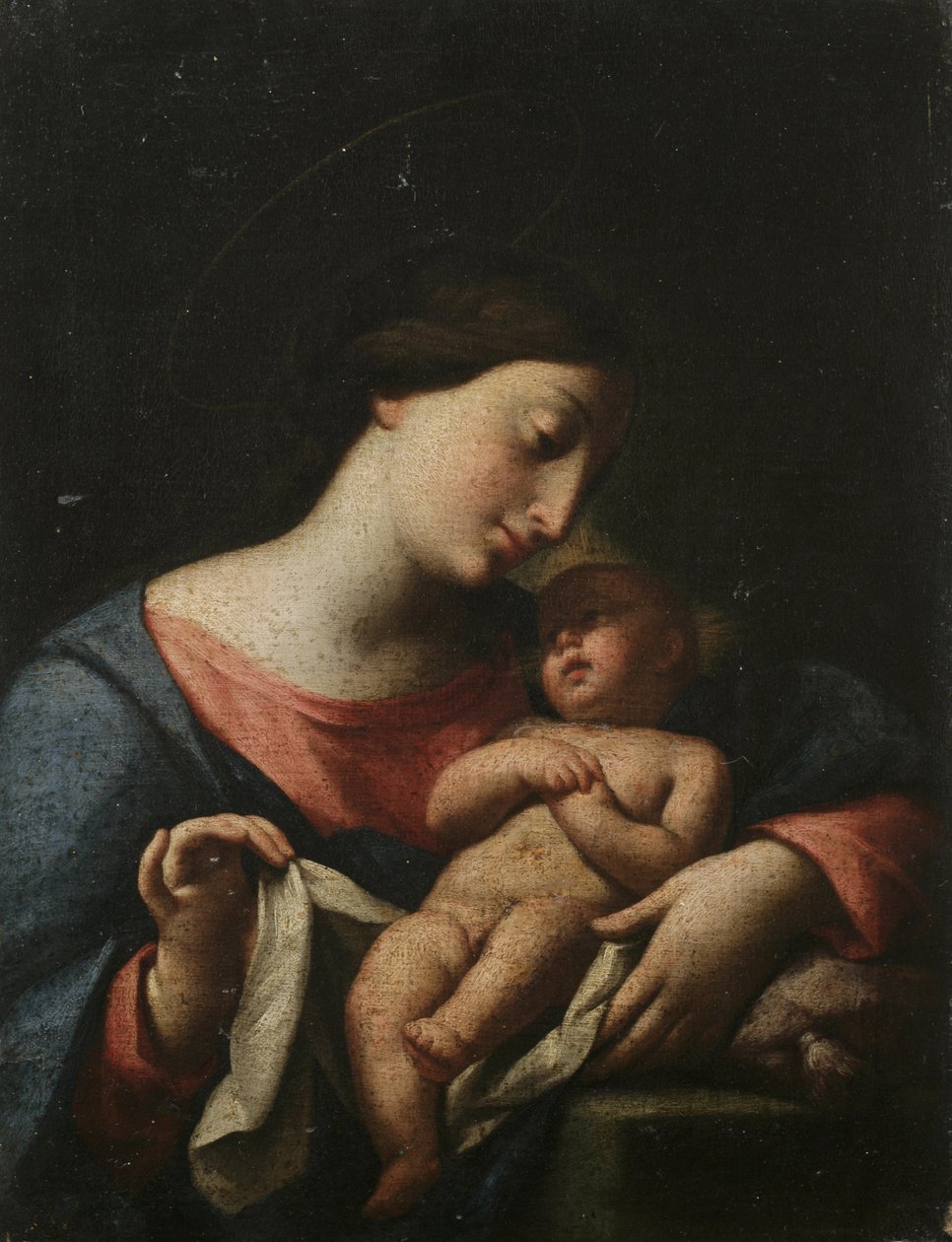 Madonna és gyermeke (olaj, vászon) alkotó: Artist Unknown