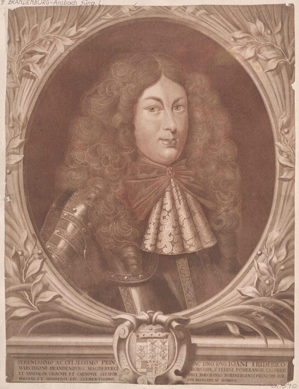 Johann Friedrich brandenburg-ansbachi márki (nyomtatás) alkotó: Artist Unknown