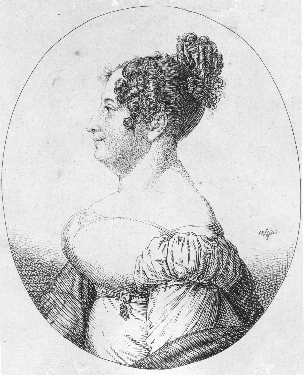 Maria Charlotte bárónő 1782-től - 1841 Kerpen alkotó: Artist Unknown