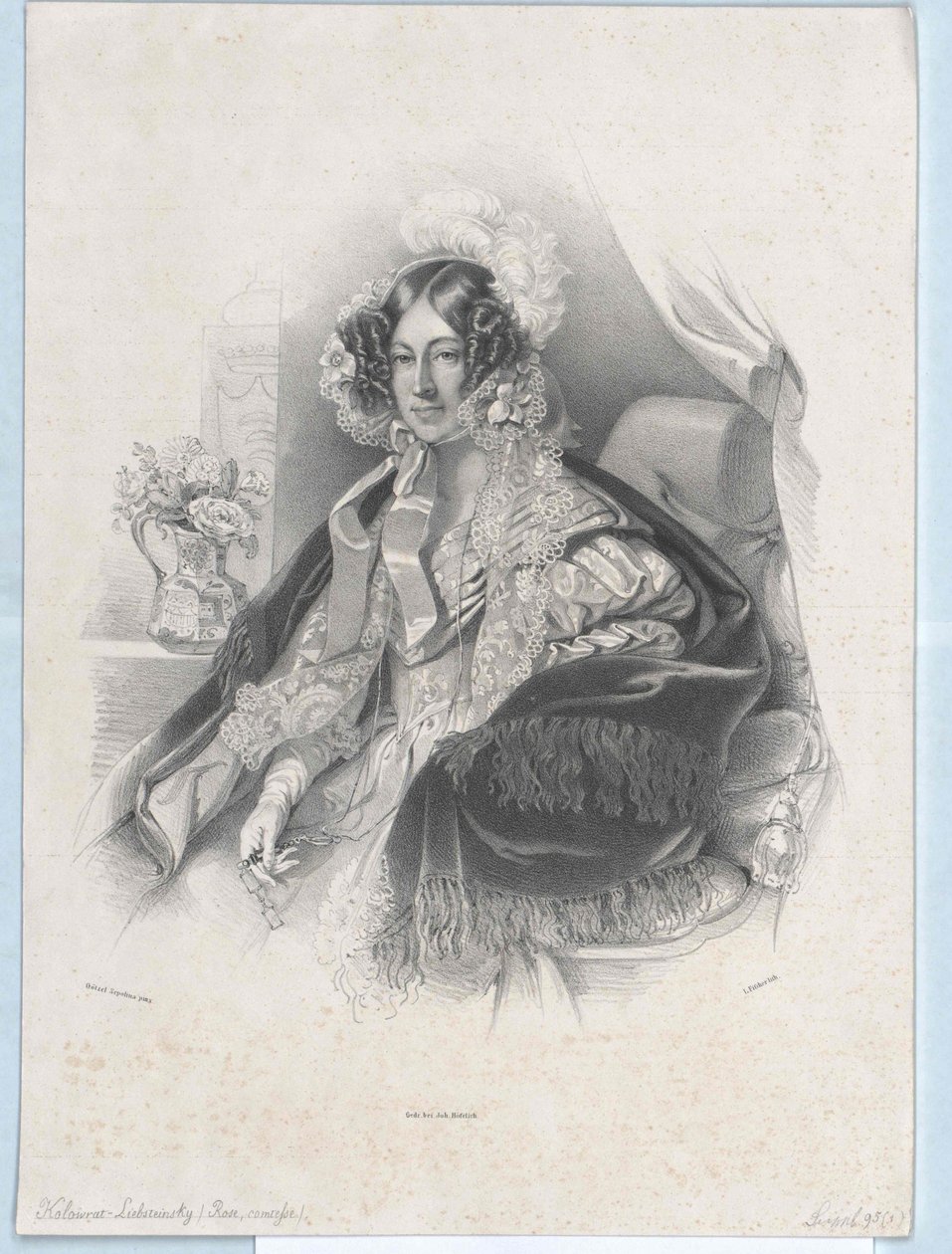 Maria Rosa Kinsky von Wchinitz és Tettau grófnő alkotó: Artist Unknown