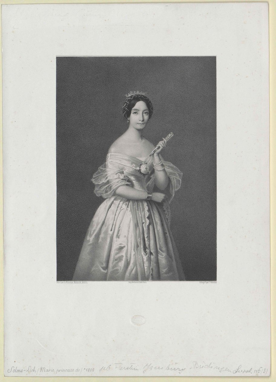Mária hercegnő Ysenburg és Buedingen alkotó: Artist Unknown