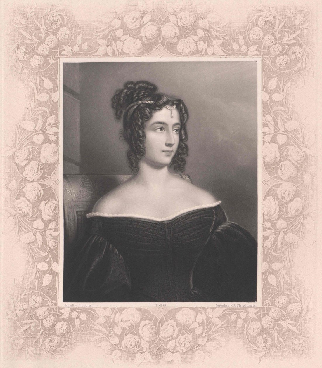 Marianna Bacinetti von Sciafenberg grófnő (nyomtatás) alkotó: Artist Unknown