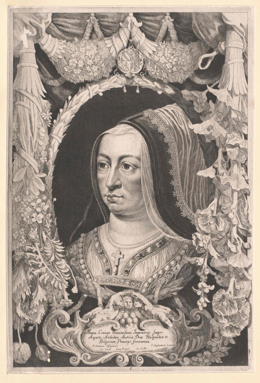 Burgundi Mária (nyomtatás) alkotó: Artist Unknown