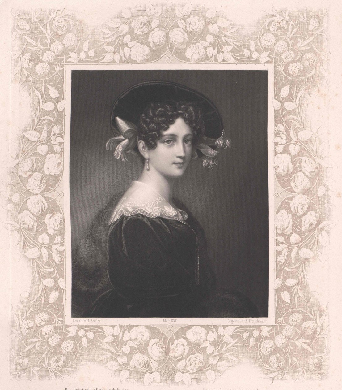 Maximiliane Borzaga (nyomtatás) alkotó: Artist Unknown