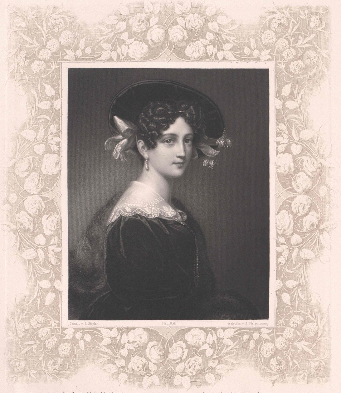 Maximiliane Borzaga (nyomtatás) alkotó: Artist Unknown