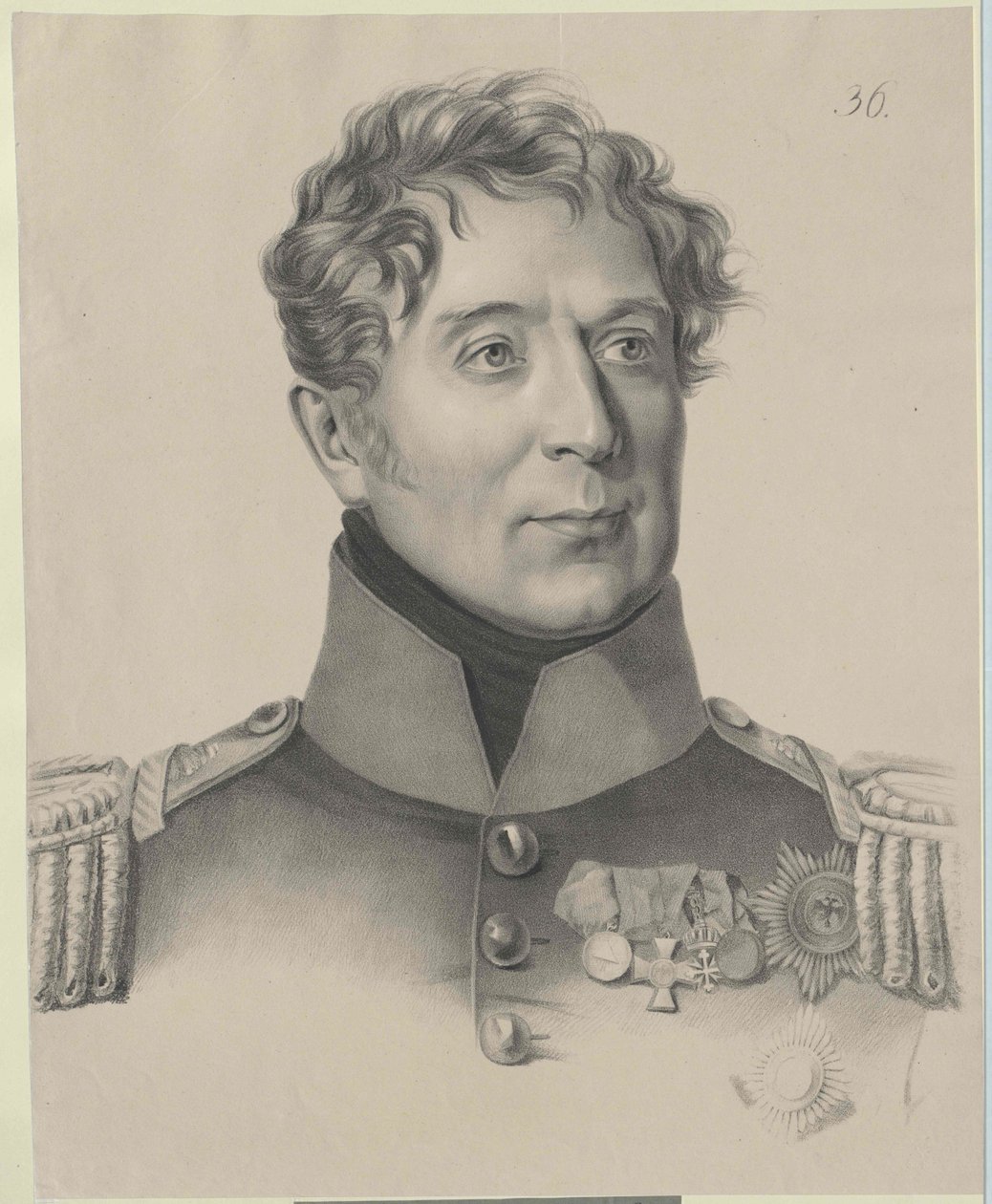 Mihail Andrejevics Miloradovics gróf alkotó: Artist Unknown