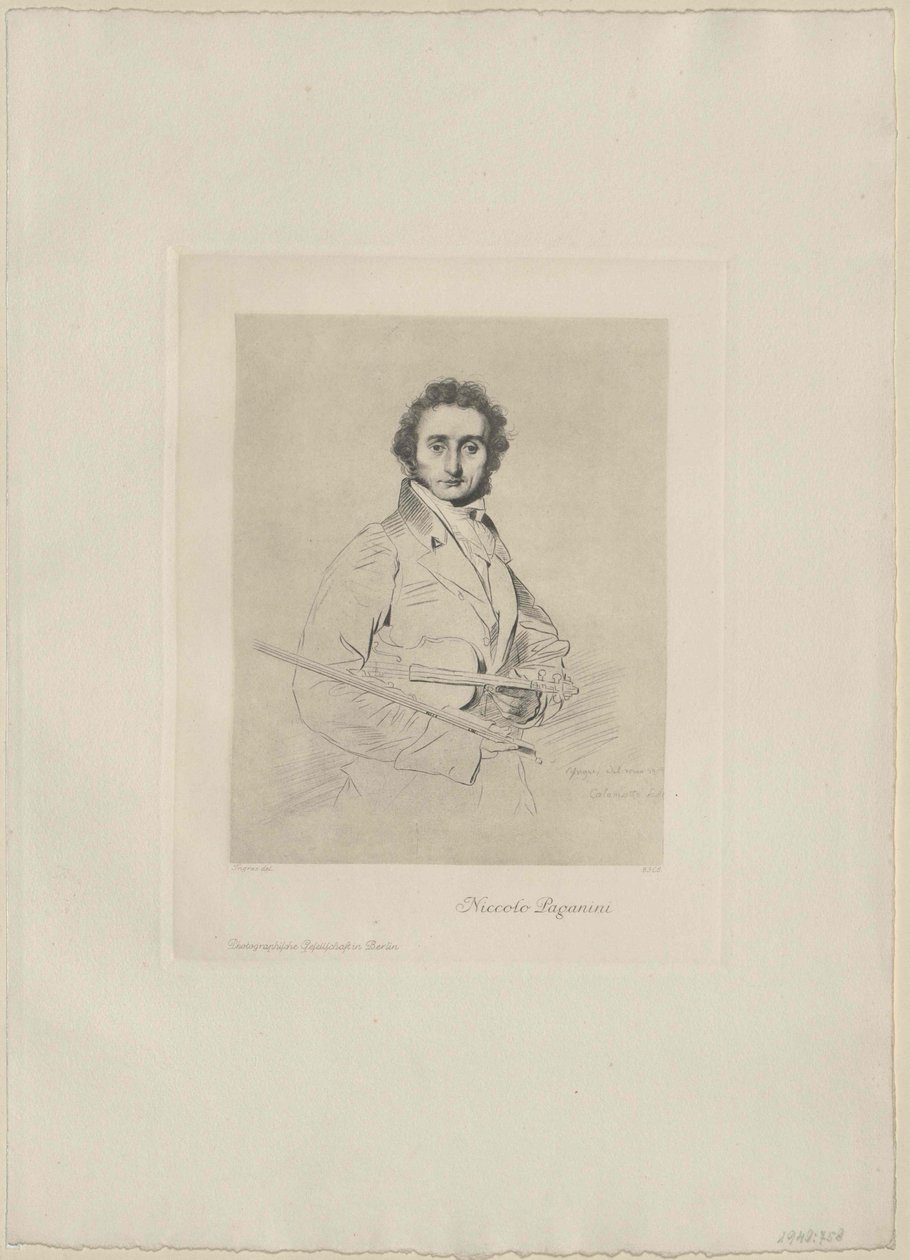 Niccolo Paganini alkotó: Artist Unknown