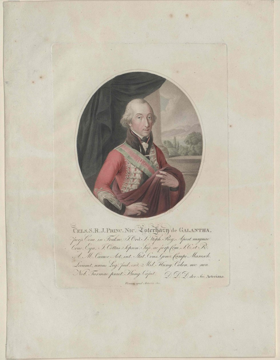 Nikolaus Esterházy herceg alkotó: Artist Unknown