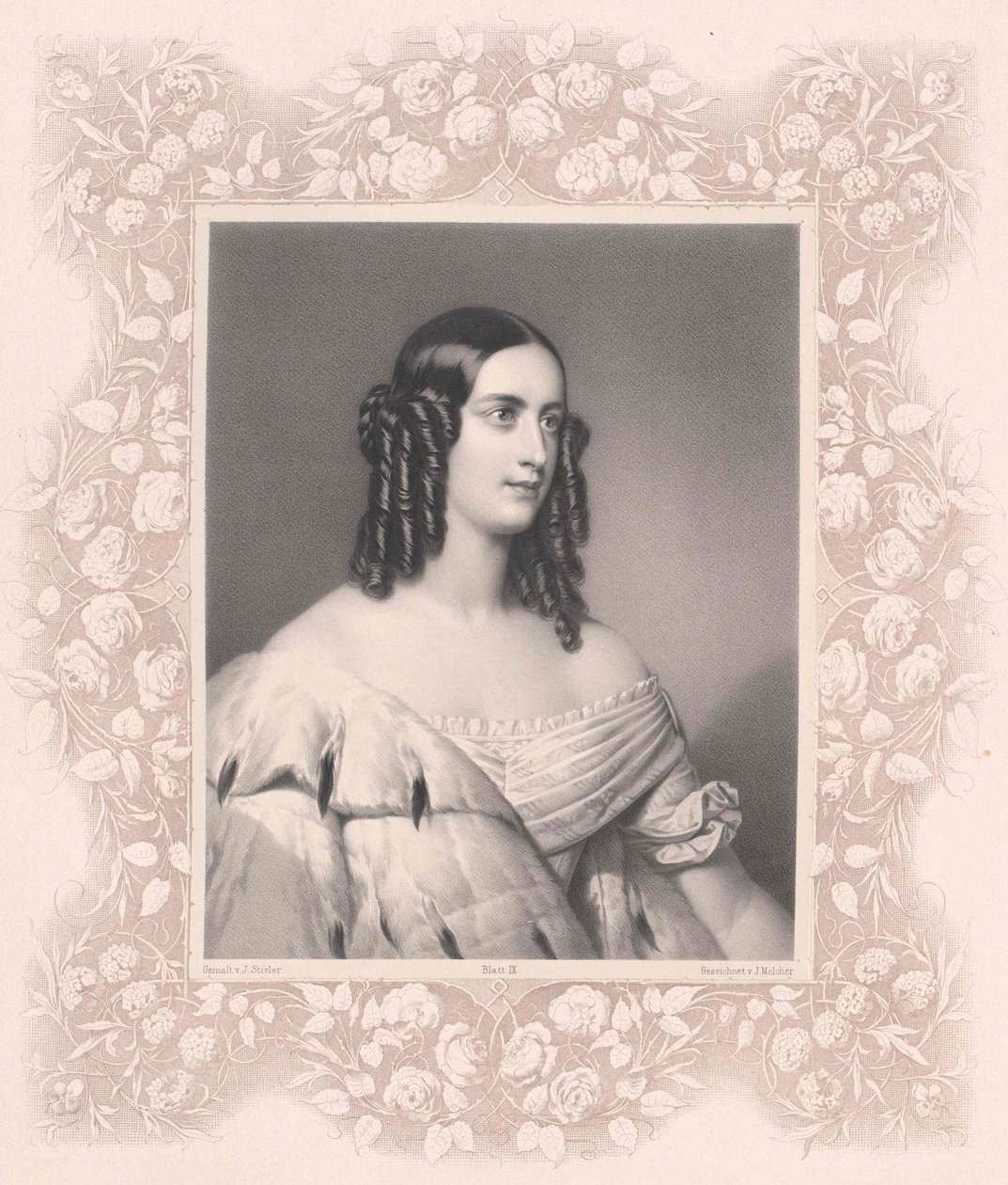 Oettingen-Oettingen és Oettingen-Wallerstein, Caroline hercegnő (1824-1889) alkotó: Artist Unknown