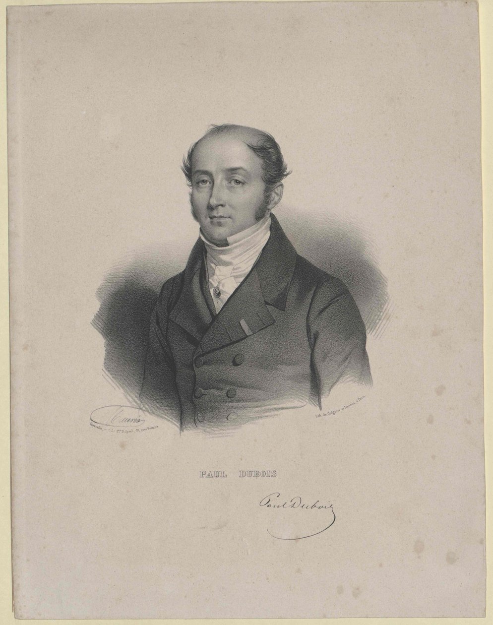 Paul Baron Dubois (nyomtatás) alkotó: Artist Unknown