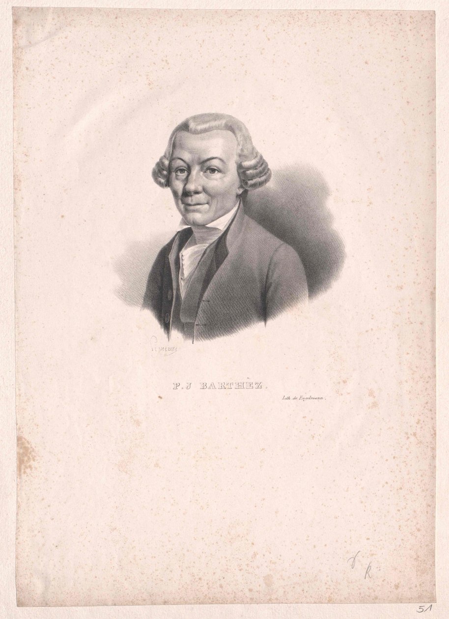 Paul Joseph Barthez alkotó: Artist Unknown