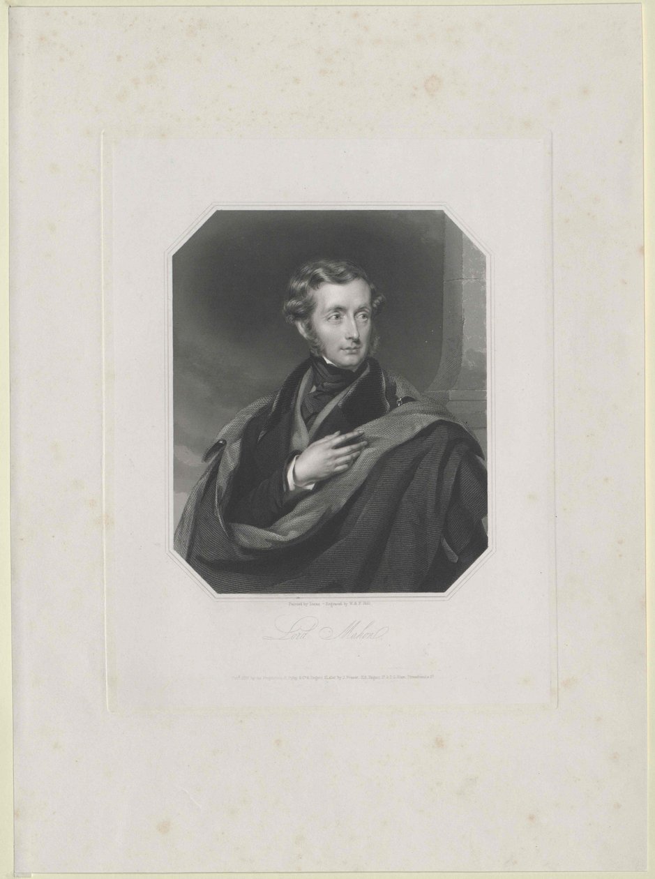 Philip Henry gróf gróf Mahon Stanhope grófja alkotó: Artist Unknown