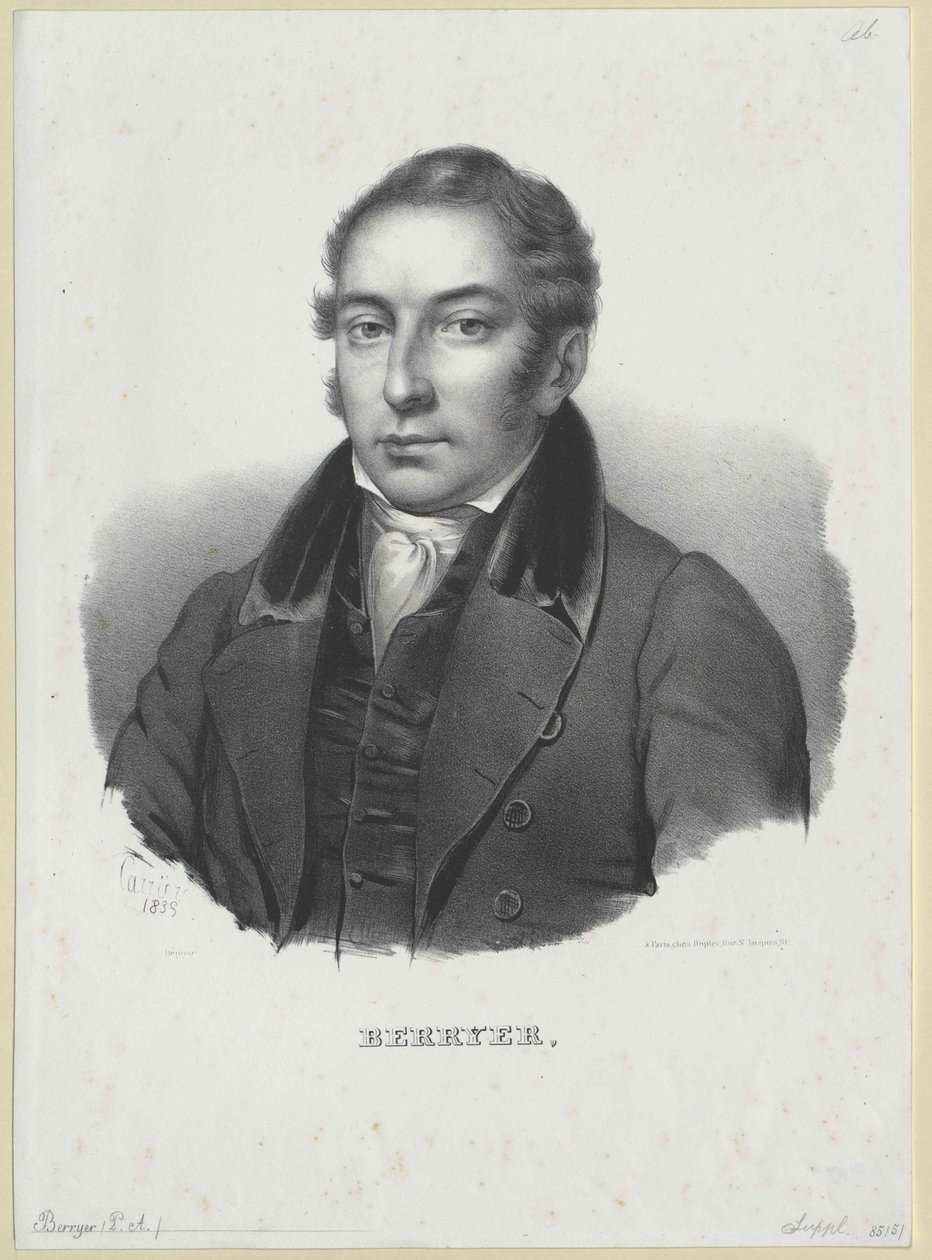 Pierre Antoine Berryer (nyomtatás) alkotó: Artist Unknown