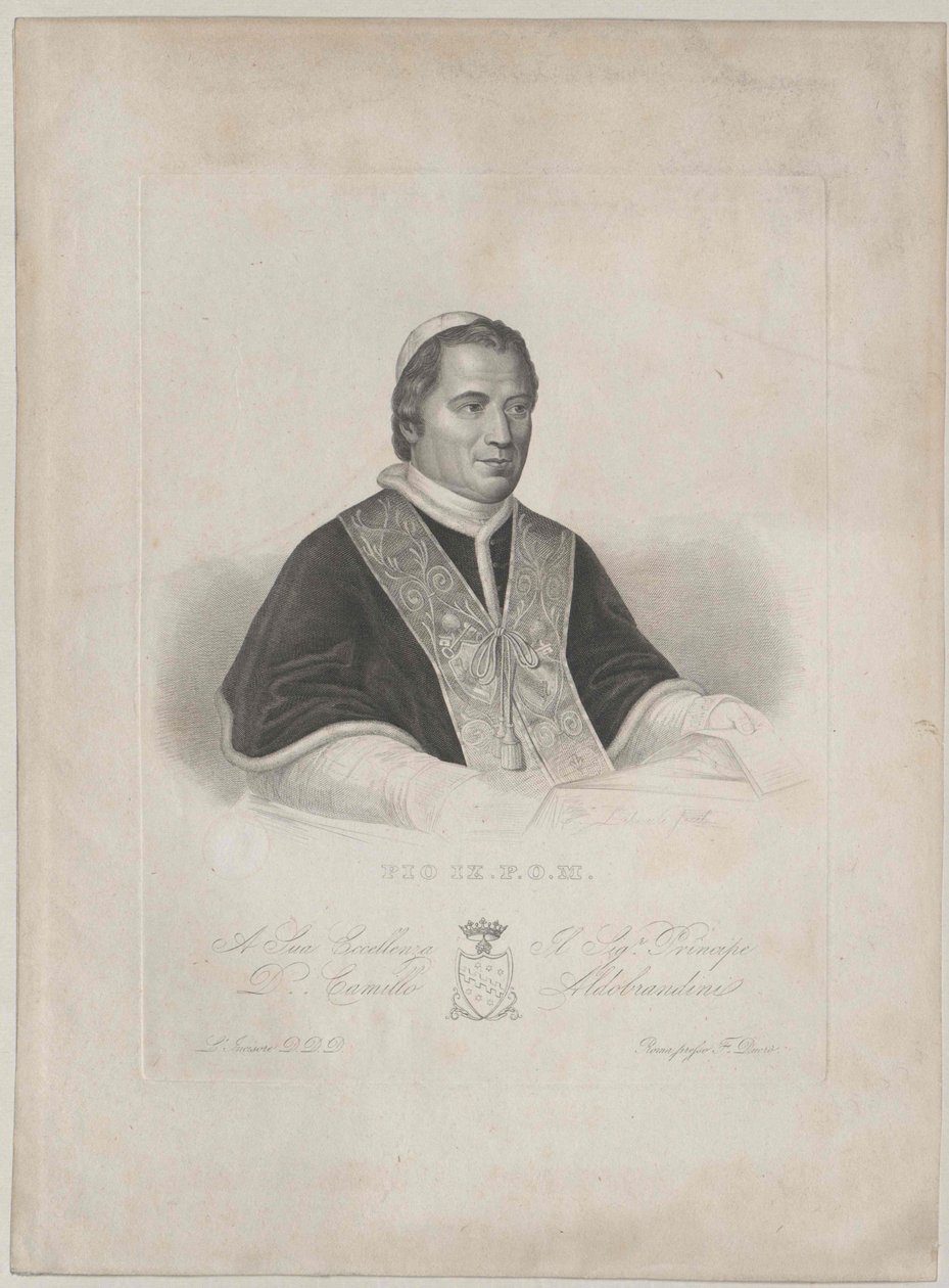 IX. Pius pápa alkotó: Artist Unknown