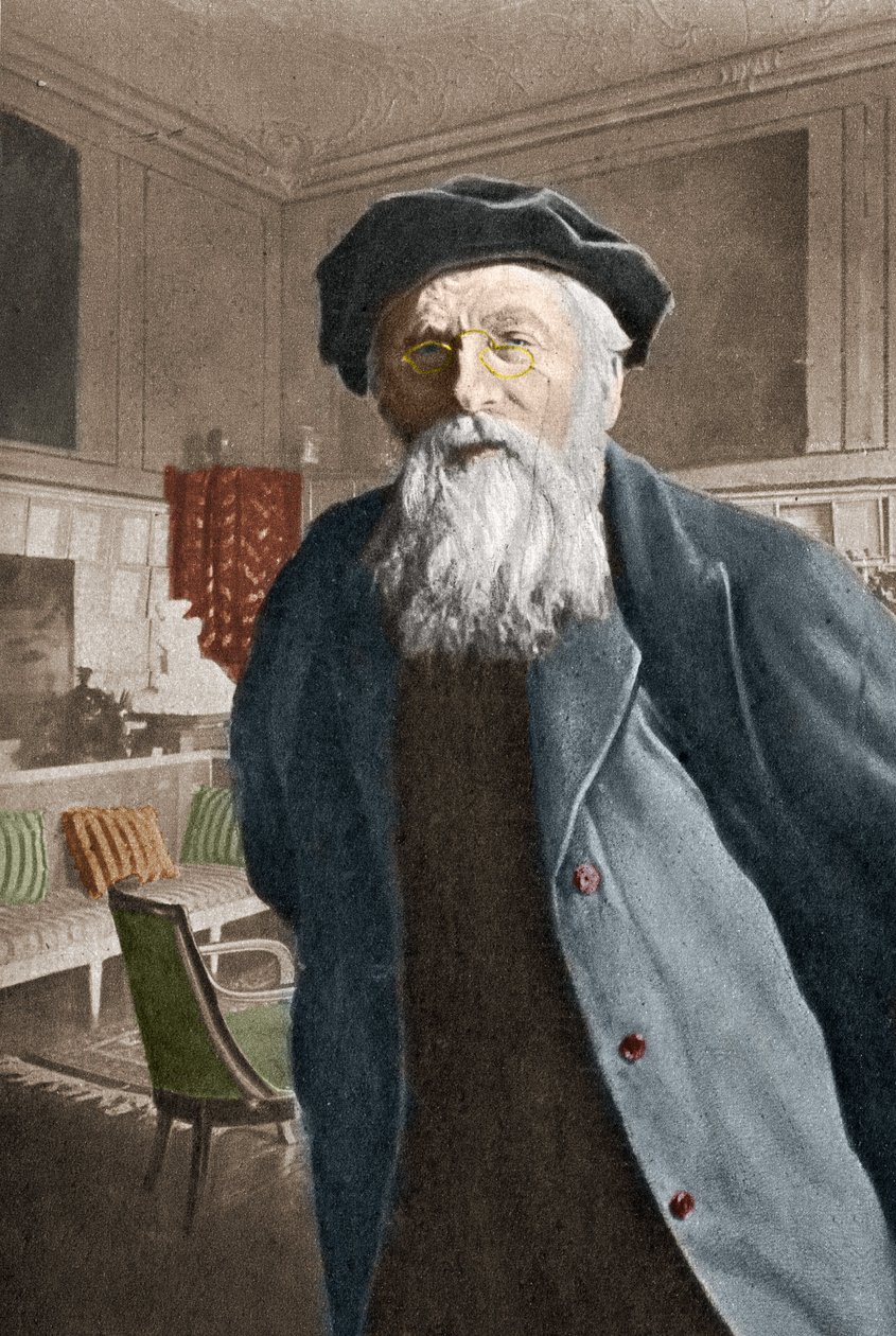 Auguste Rodin francia szobrász portréja. alkotó: Artist Unknown