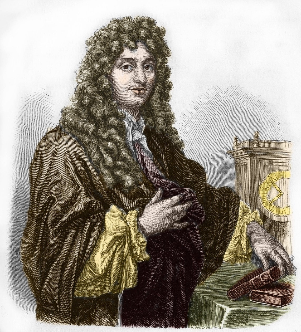 Christiaan Huygens holland fizikus és matematikus portréja alkotó: Artist Unknown