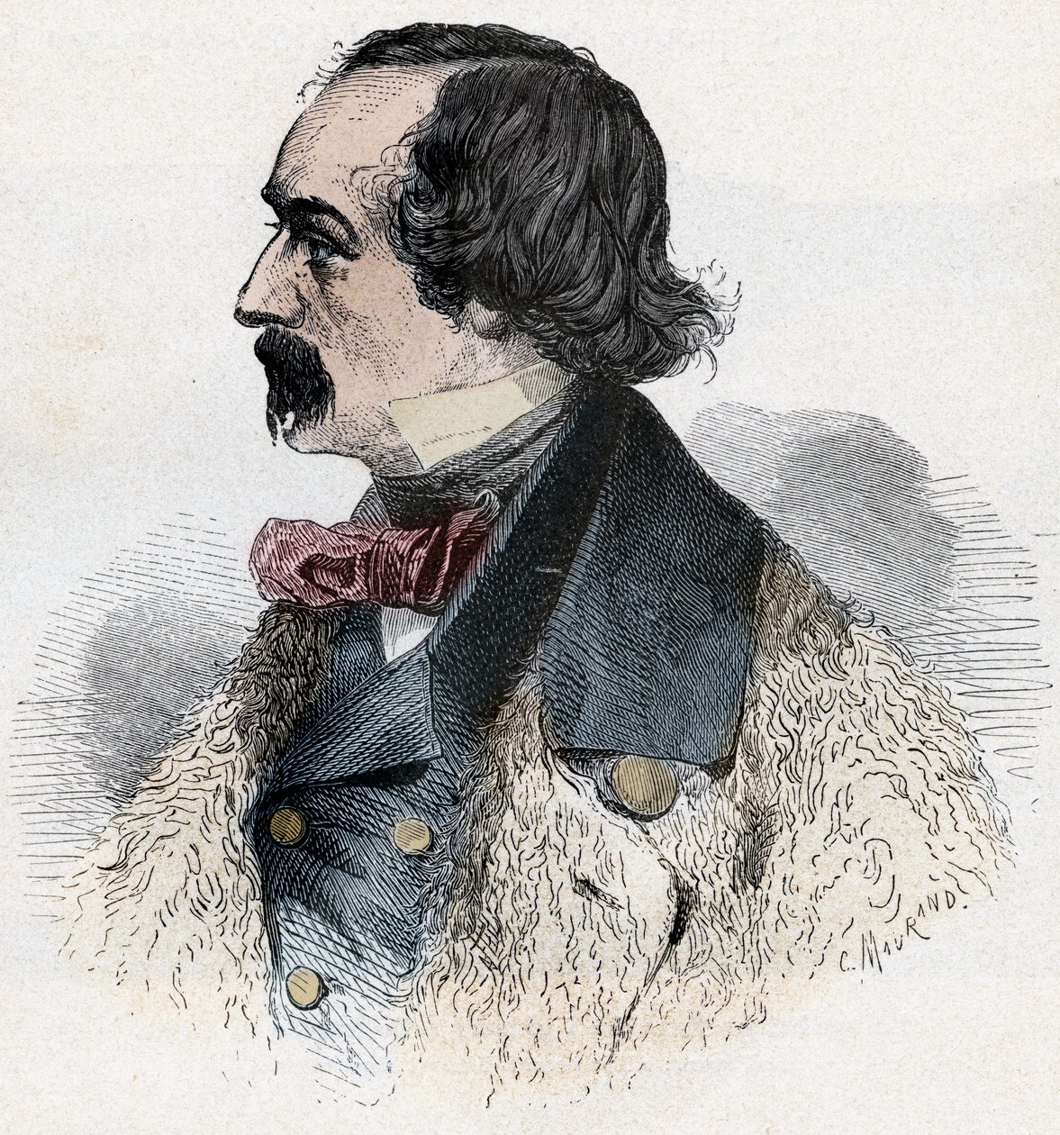 ELISHA KENT KANE amerikai sarkkutató portréja alkotó: Artist Unknown