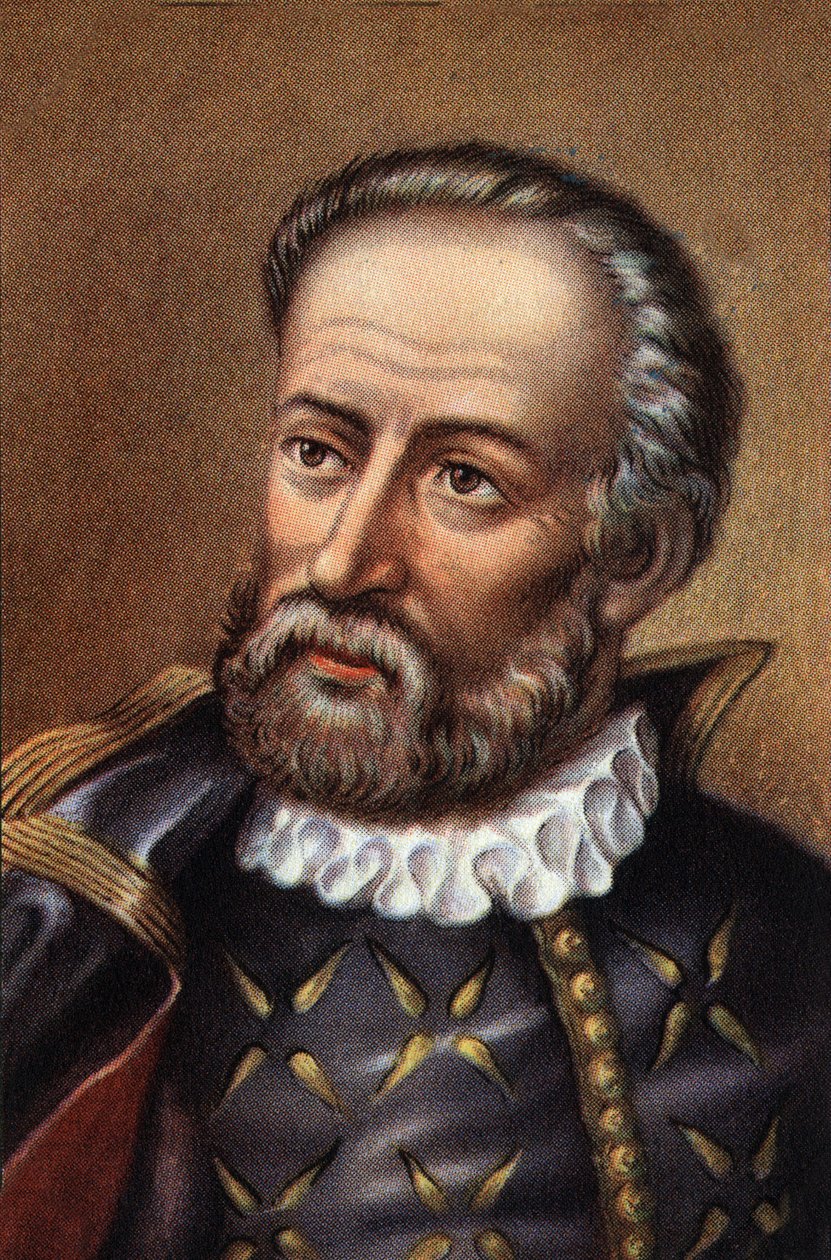 Fernand de Magellan portugál navigátor portréja (kromo) alkotó: Artist Unknown