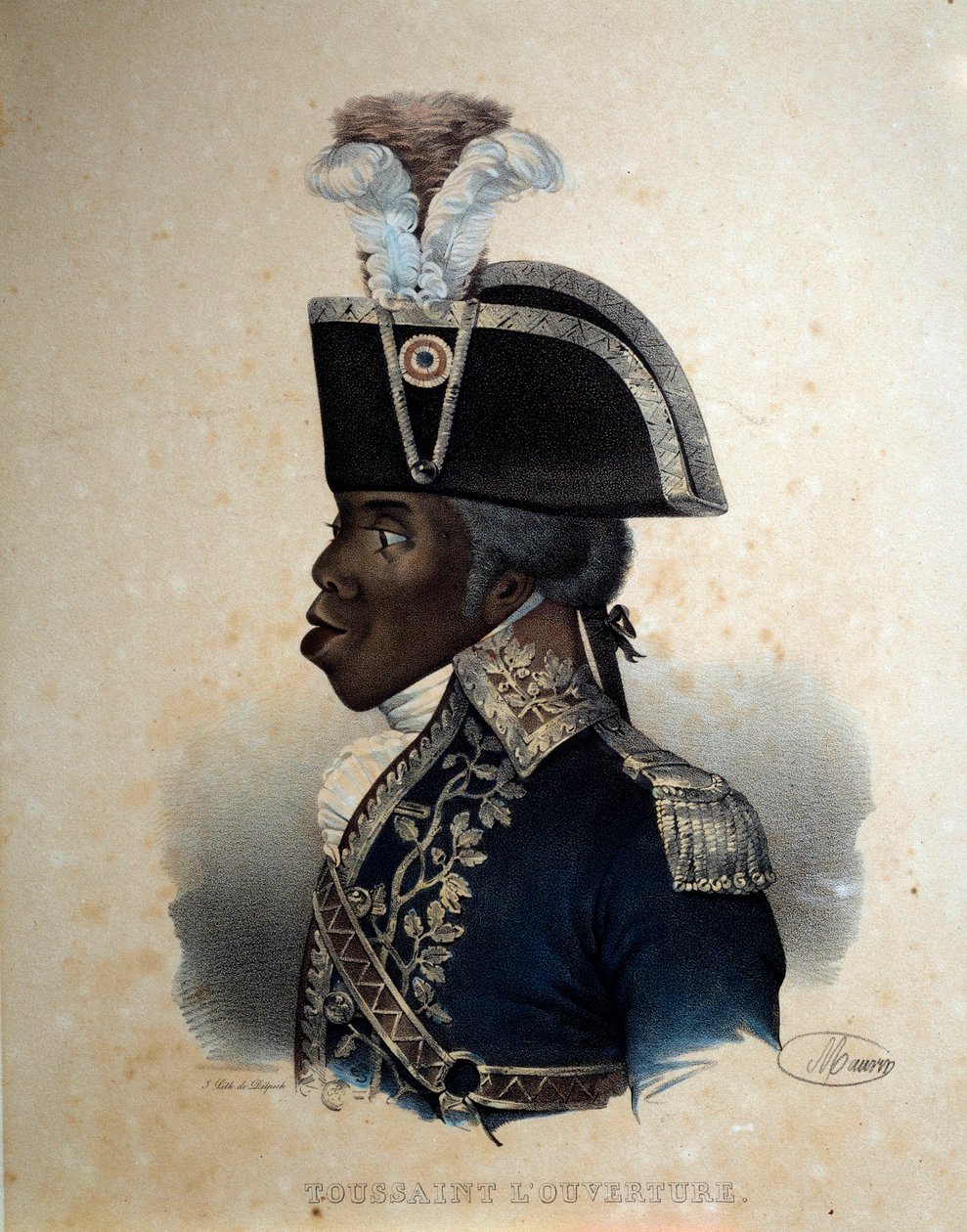 Francois Dominique Toussaint portréja (metszet) alkotó: Artist Unknown