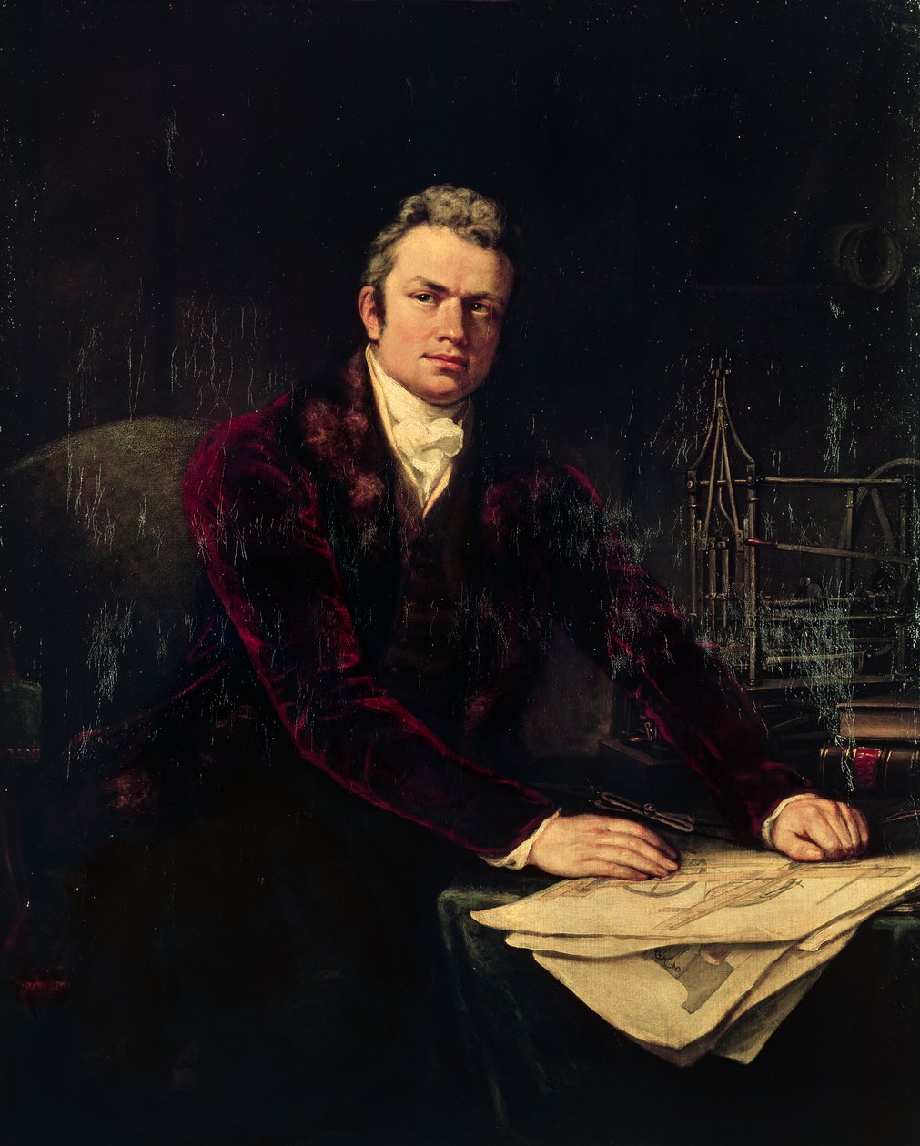 Isambard Kingdom Brunel portréja (Portsmouth) alkotó: Artist Unknown
