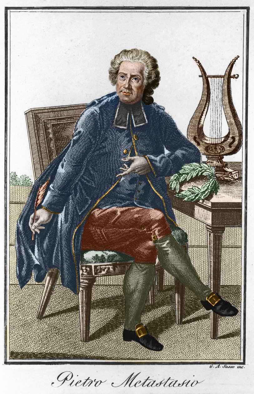 Pierre Metastase portréja . alkotó: Artist Unknown