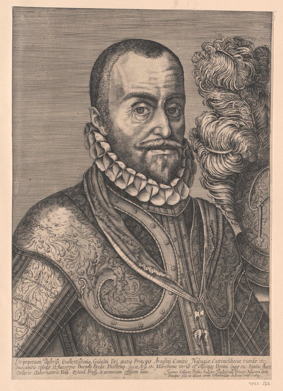 I. Vilmos orániai herceg (nyomtatás) alkotó: Artist Unknown