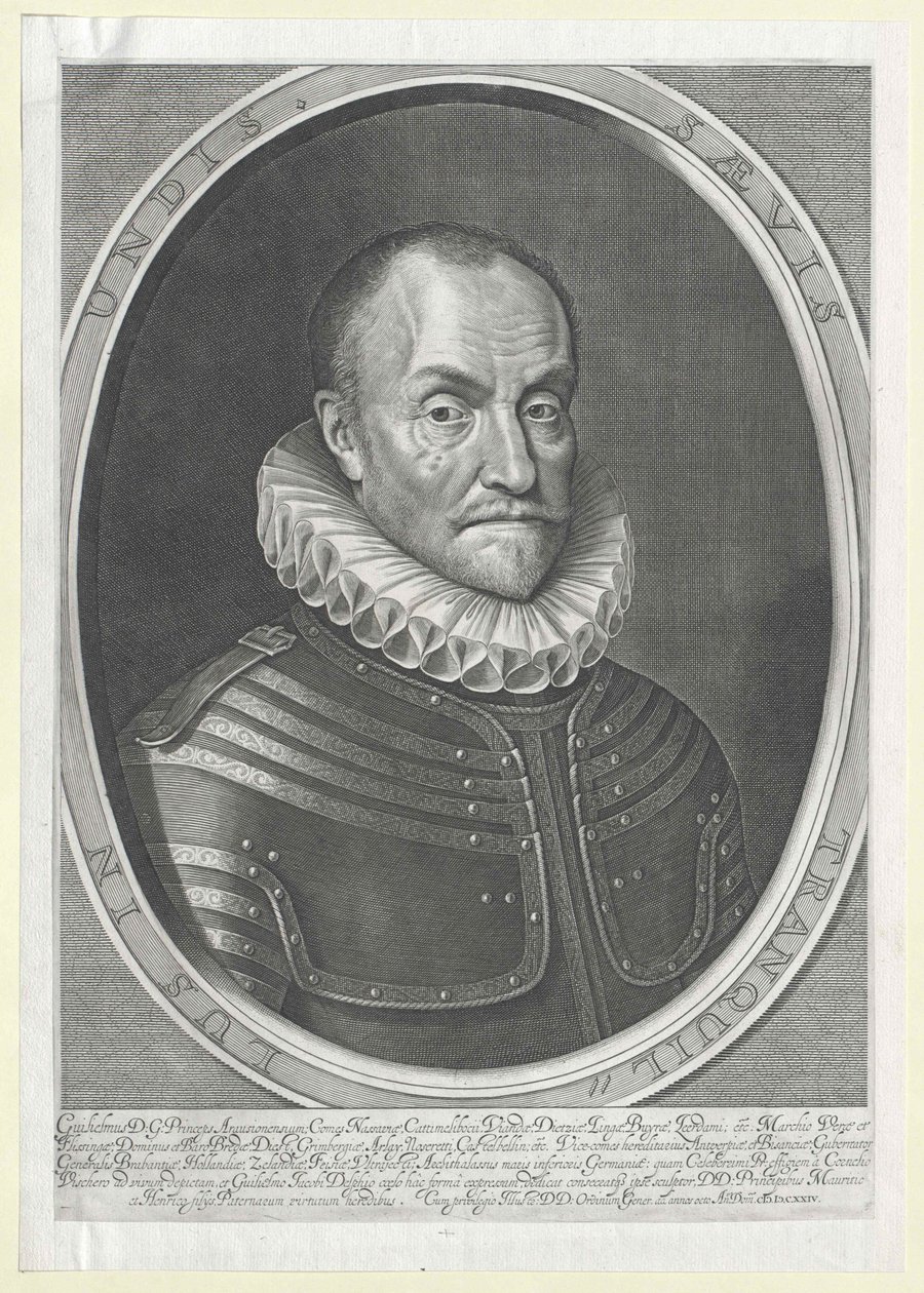 I. Vilmos orániai herceg (nyomtatás) alkotó: Artist Unknown