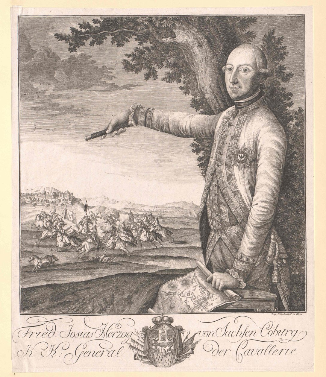 Coburg-Saalfeld szász herceg (1737-1815) Frederick Josiah alkotó: Artist Unknown
