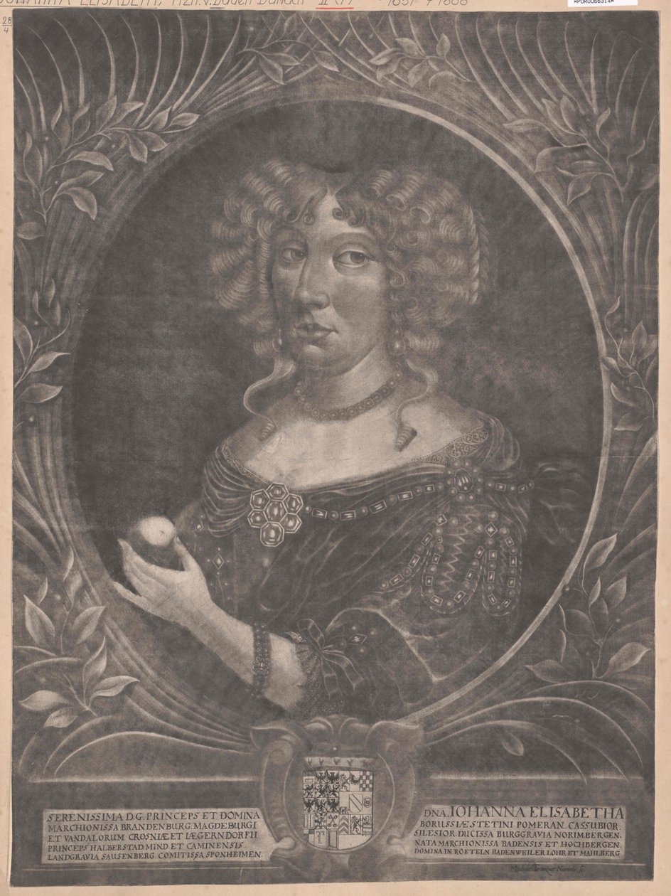 Johanna Erzsébet baden-durlachi hercegnő alkotó: Artist Unknown