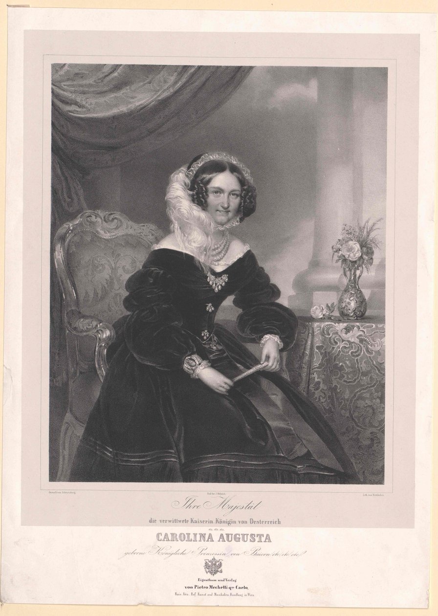 Bajorország hercegnője (1792-1873) Caroline alkotó: Artist Unknown