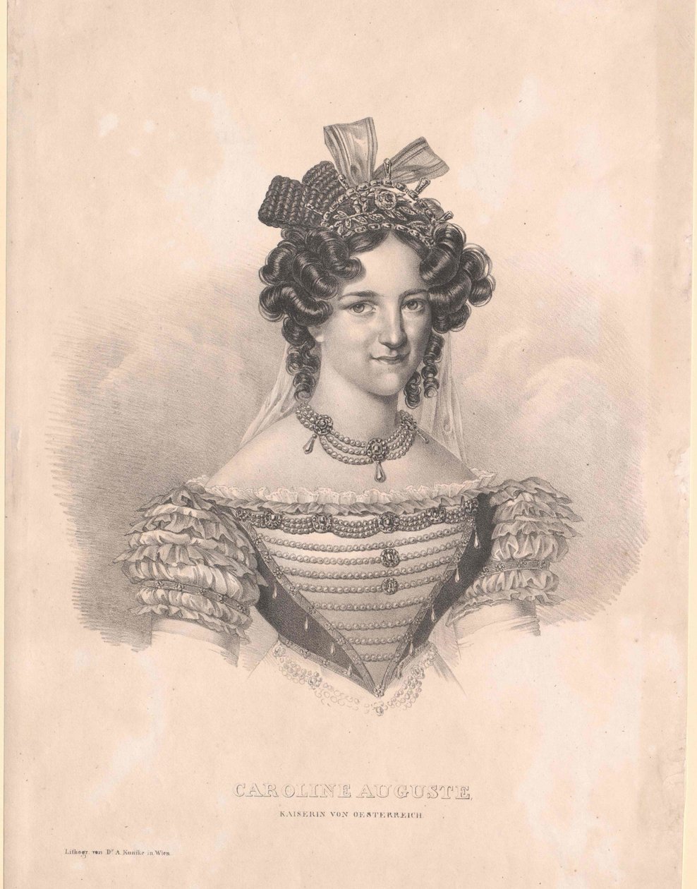 Bajorország hercegnője (1792-1873) Caroline alkotó: Artist Unknown