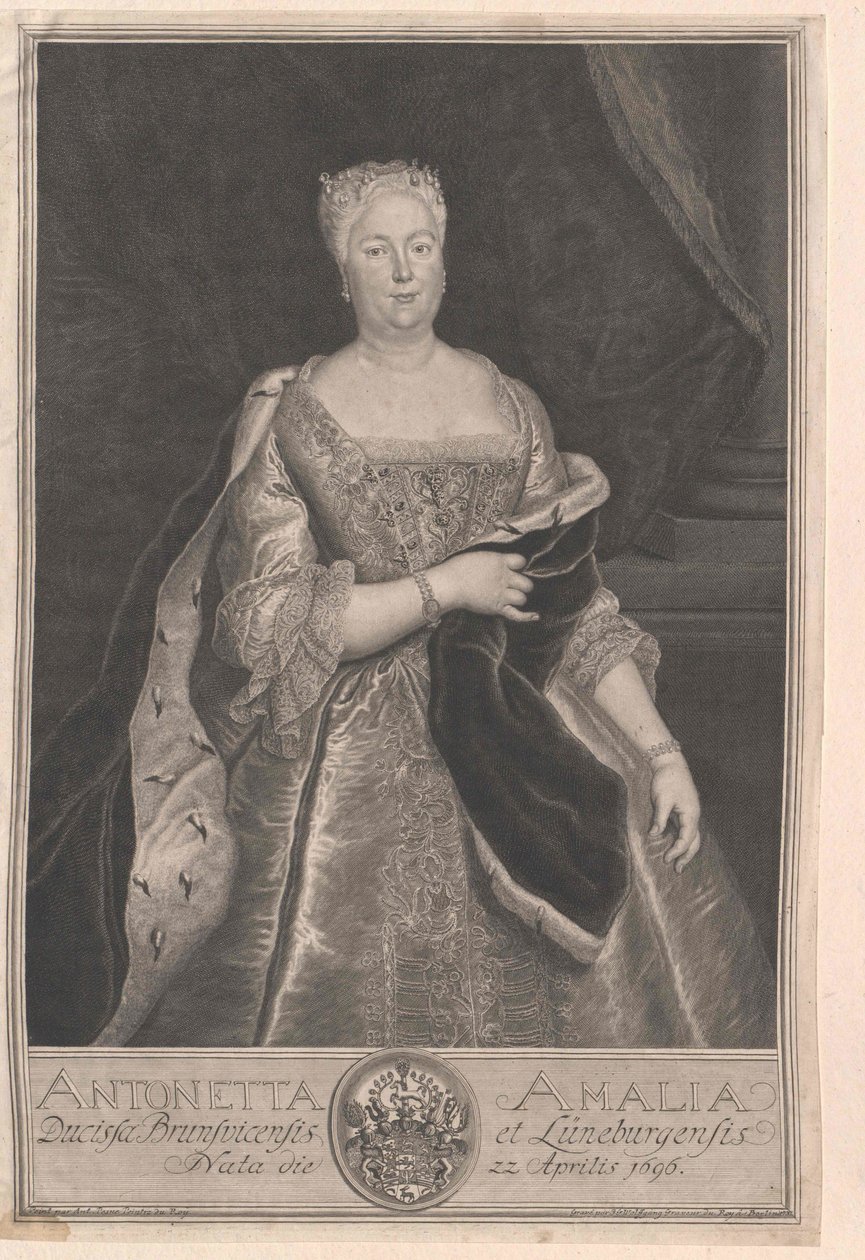 Brunswick-Wolfenbuettel Antoinette Amalie braunschweigi hercegnő alkotó: Artist Unknown