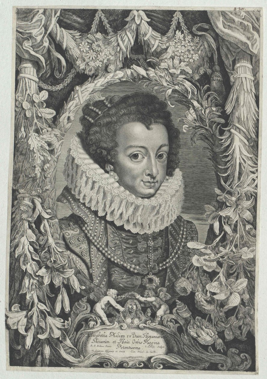 Erzsébet francia hercegnő (nyomtatás) alkotó: Artist Unknown