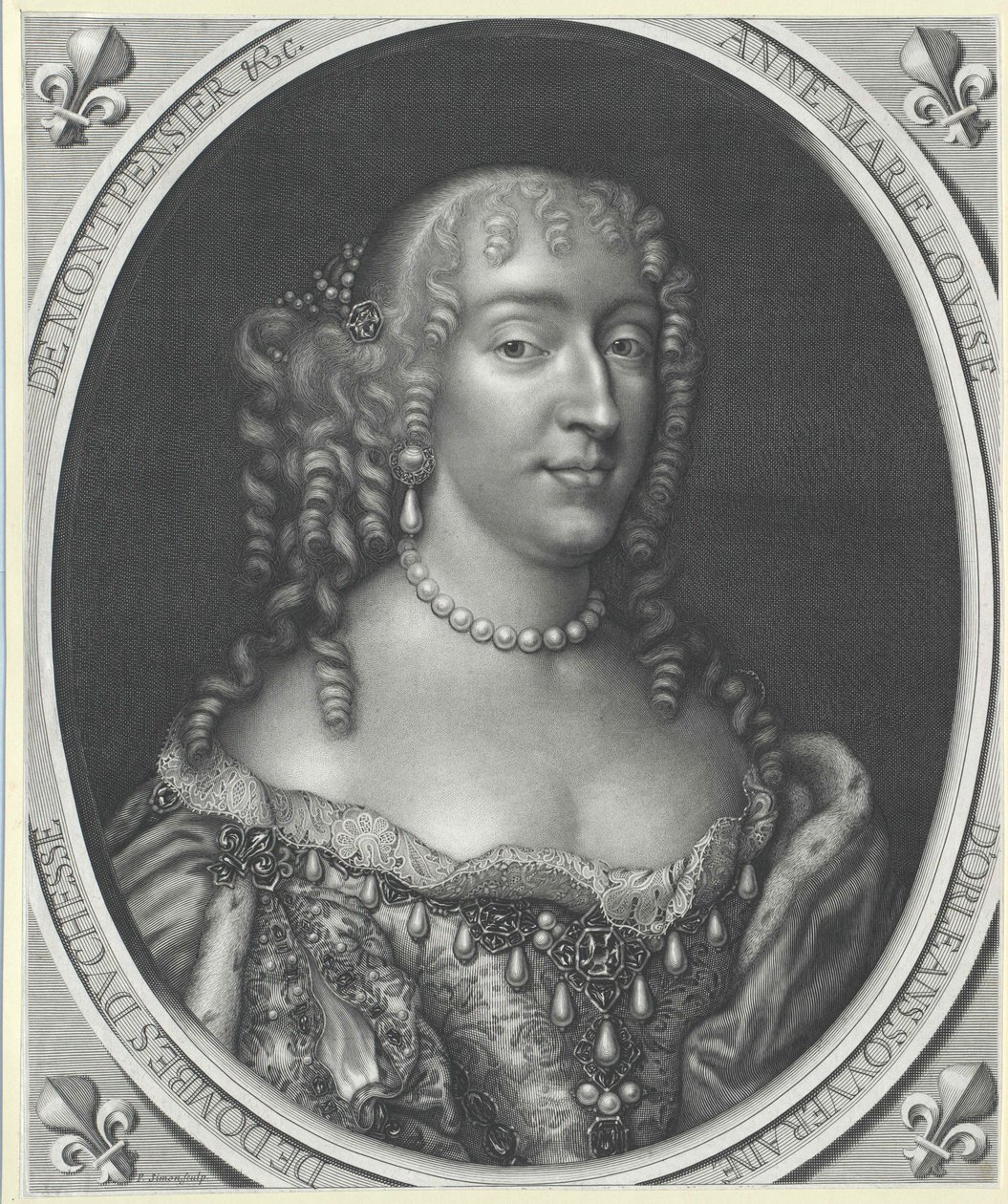 Orl0061006es Anne Mary Louise hercegnő (nyomtatás) alkotó: Artist Unknown