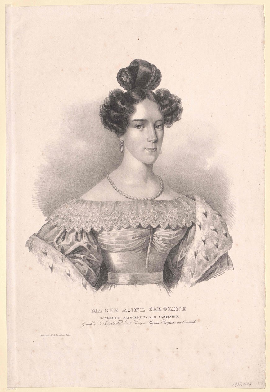 Mária Anna savoyai-szardíniai hercegnő alkotó: Artist Unknown