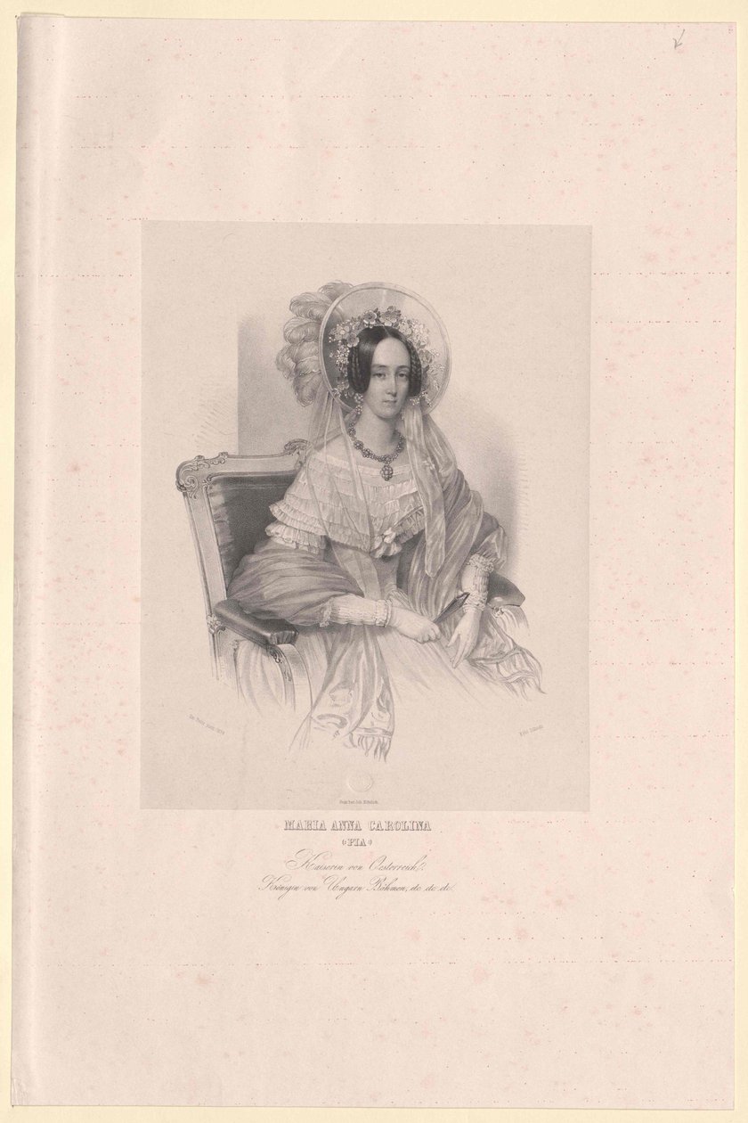 Mária Anna savoyai-szardíniai hercegnő alkotó: Artist Unknown