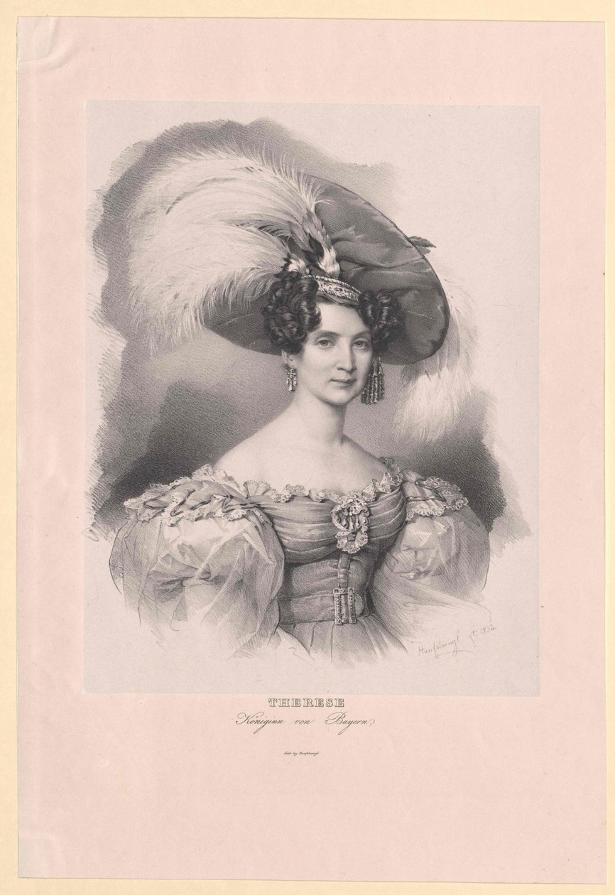 Szász-Hildburghausen hercegnője (1792-1854) Therese alkotó: Artist Unknown
