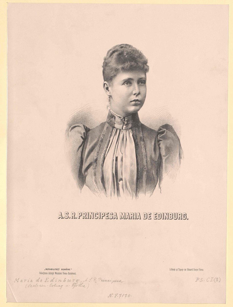 Szász hercegnő - Coburg-Gotha Mary alkotó: Artist Unknown