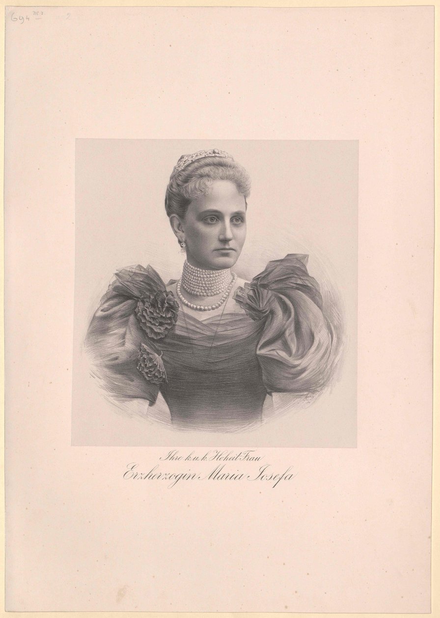 Mária Josefa szász hercegnő alkotó: Artist Unknown