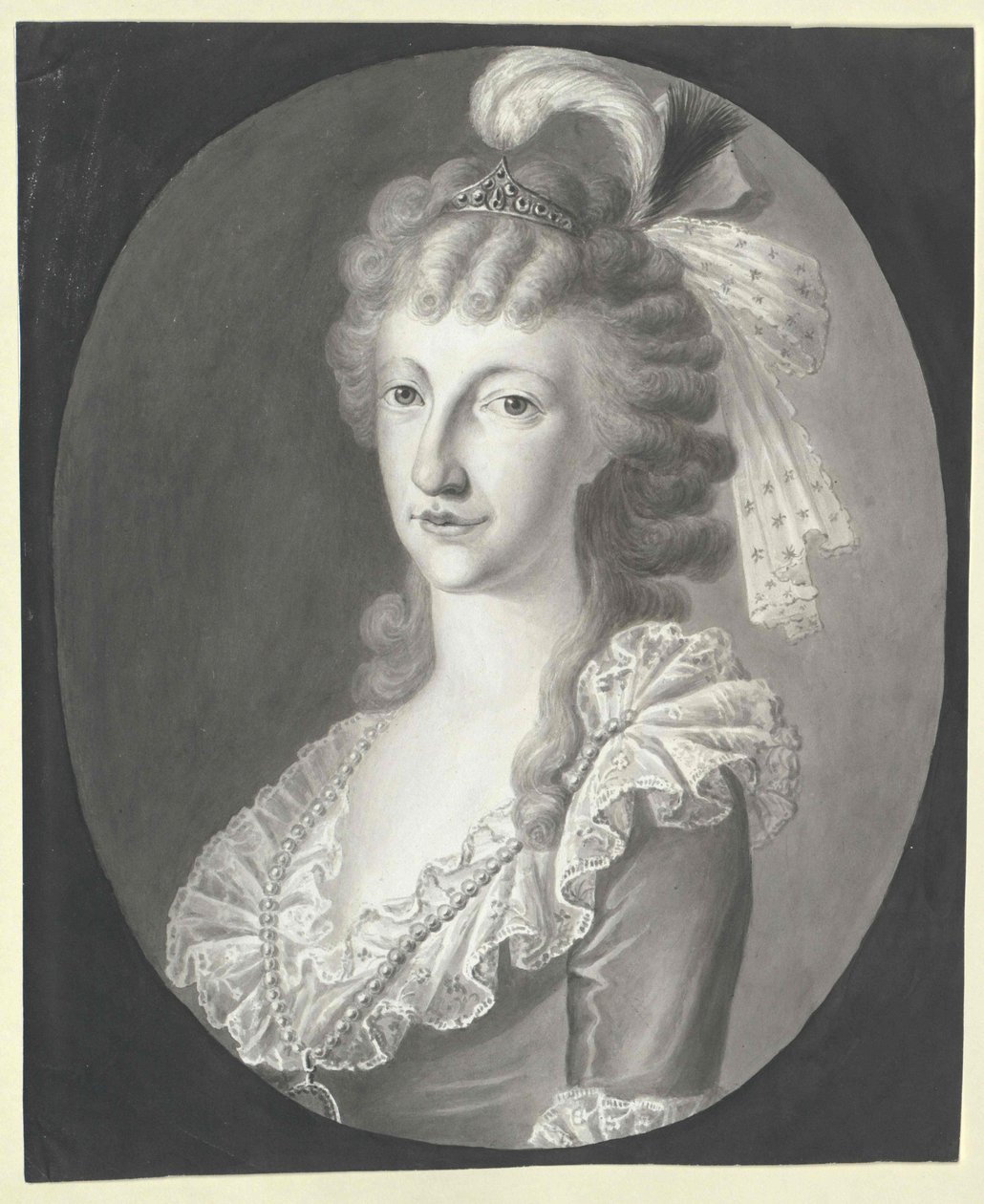 Mária Terézia szicíliai hercegnő (nyomtatás) alkotó: Artist Unknown