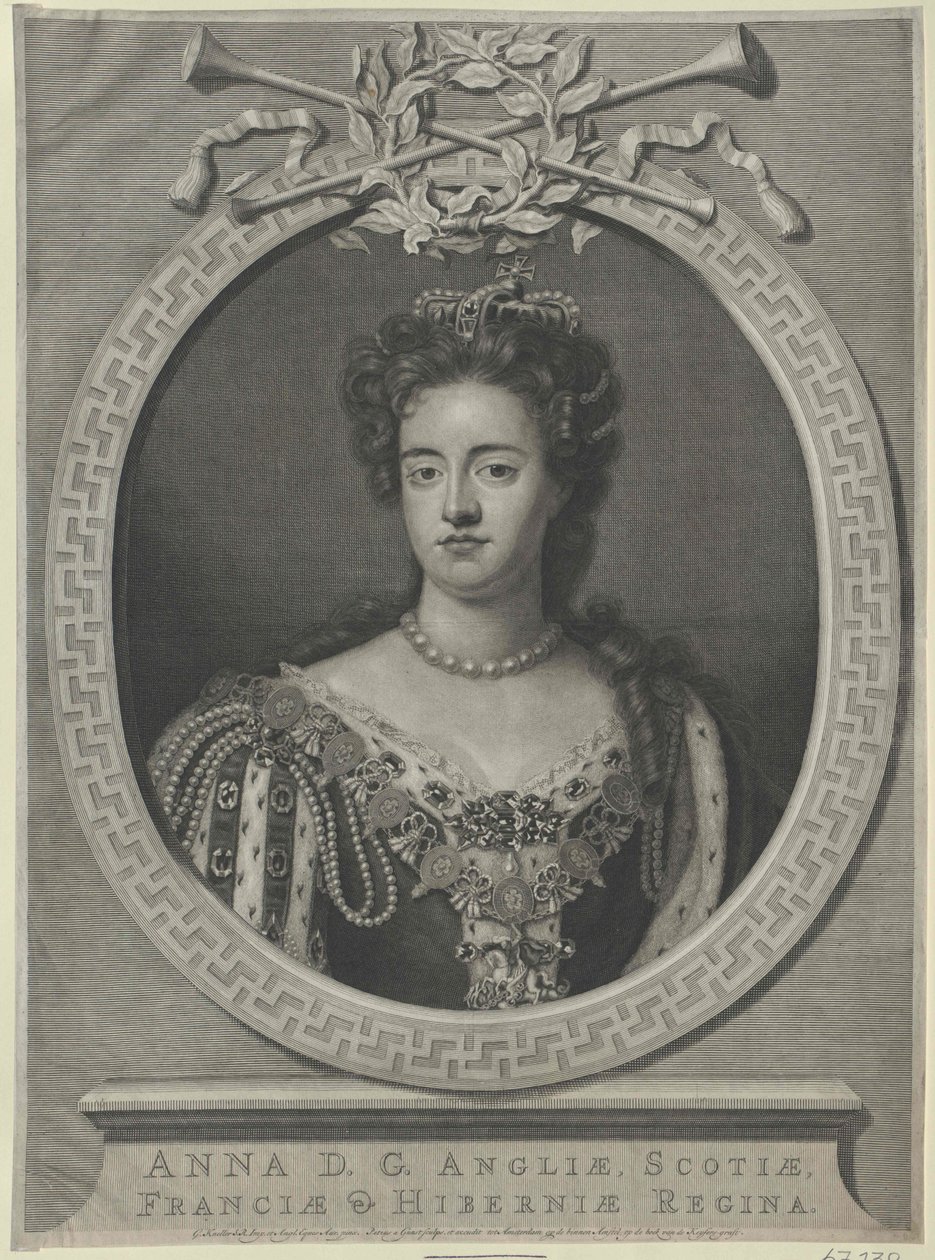Anna angol királynő (nyomtatás) alkotó: Artist Unknown