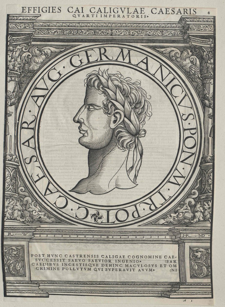 Caligula római császár alkotó: Artist Unknown
