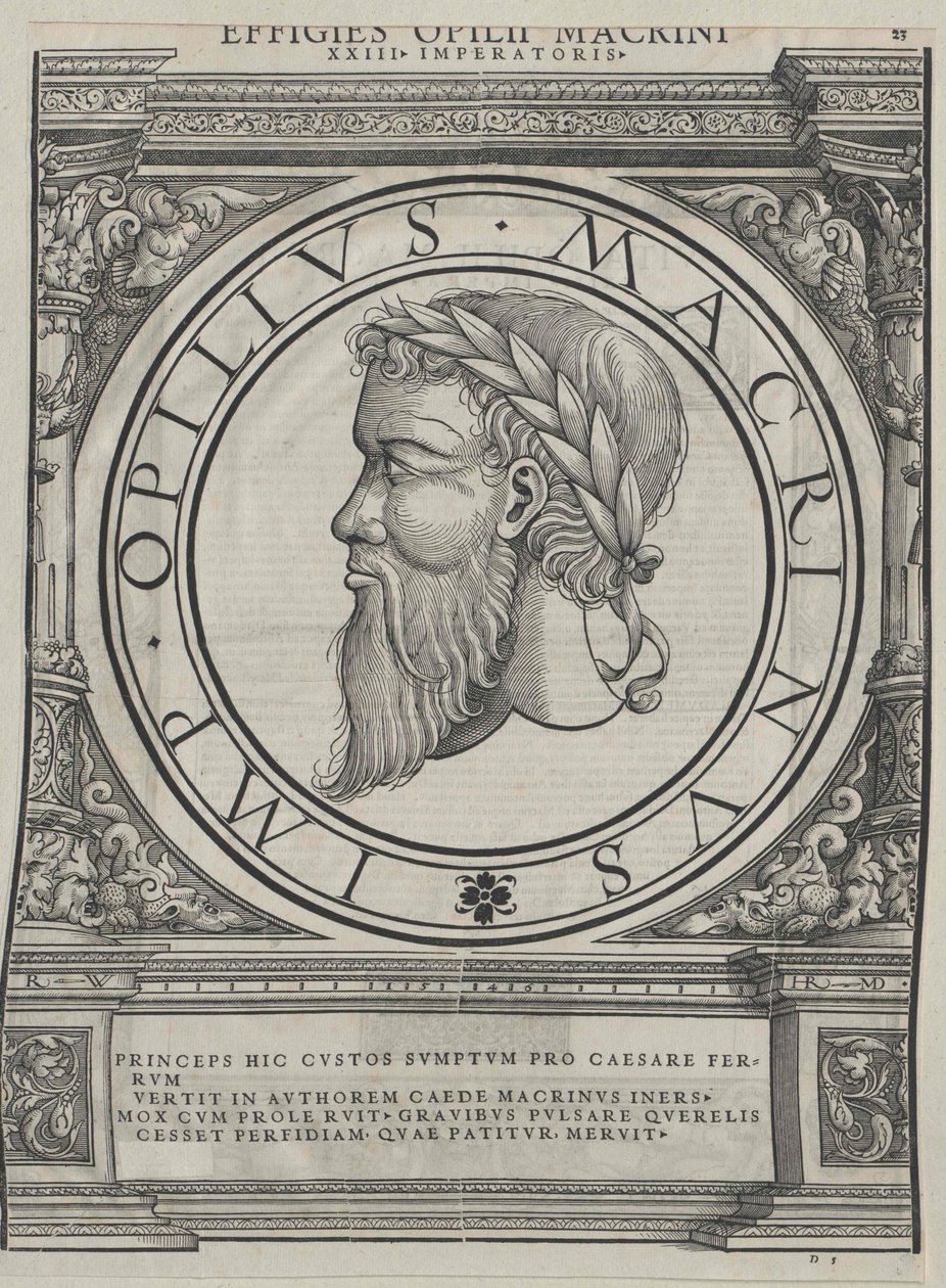 Macrinus római császár alkotó: Artist Unknown