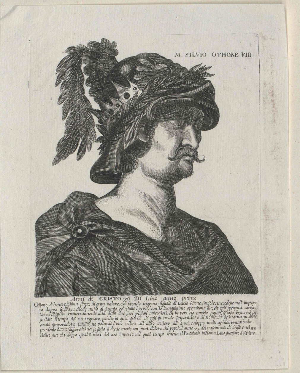 Otho római császár (nyomtatás) alkotó: Artist Unknown