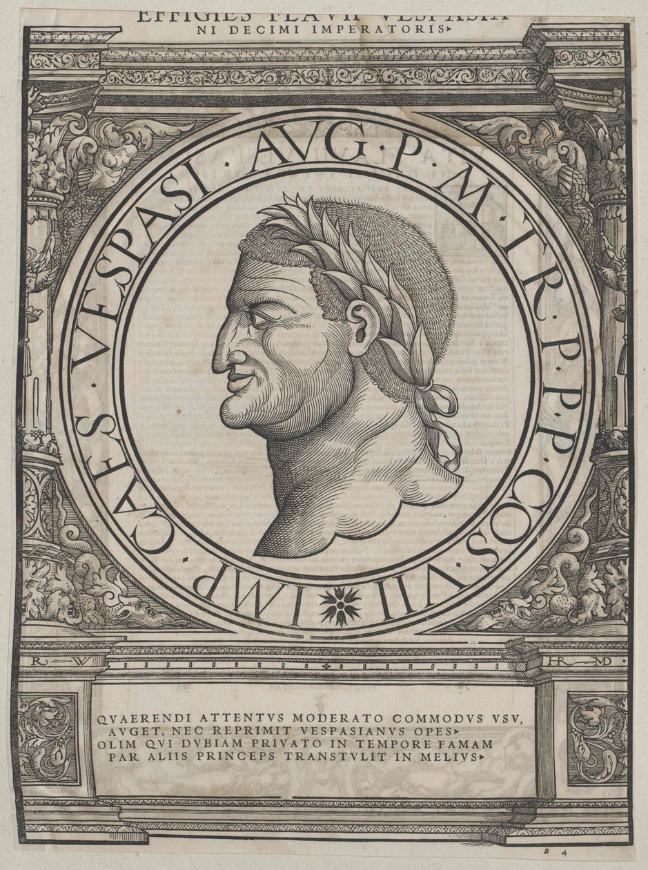 Vespasianus római császár alkotó: Artist Unknown
