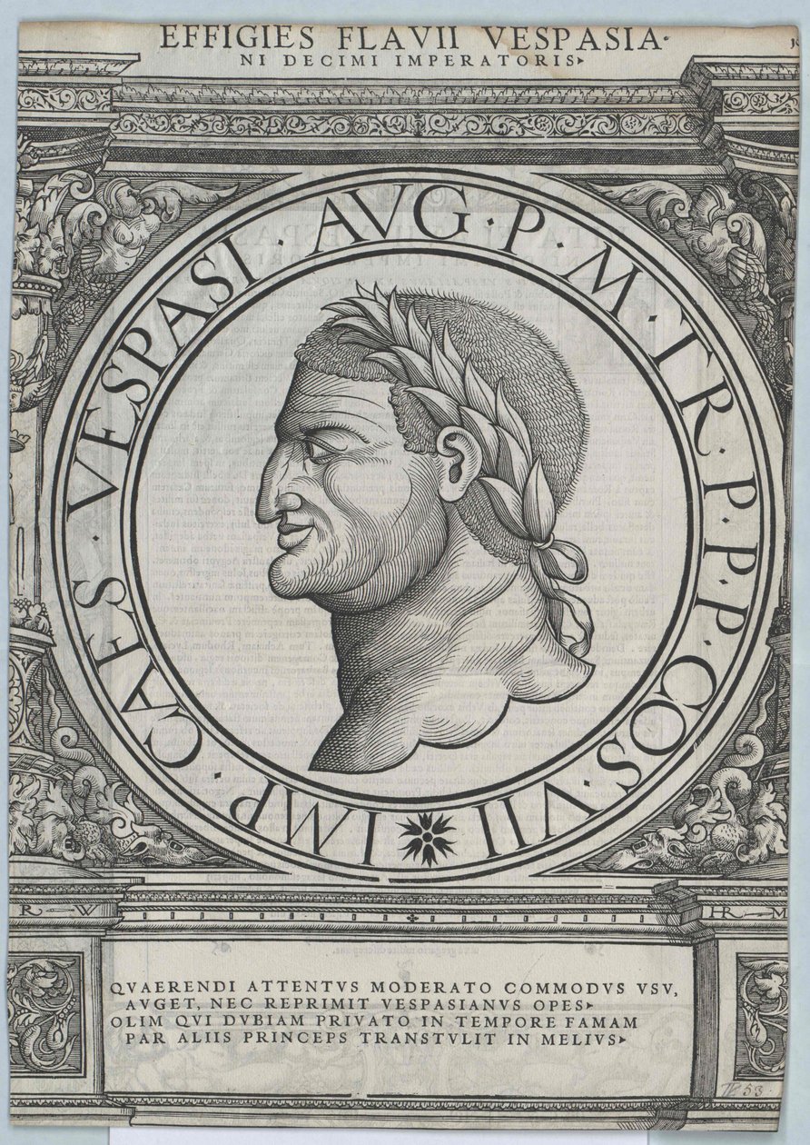 Vespasianus római császár alkotó: Artist Unknown