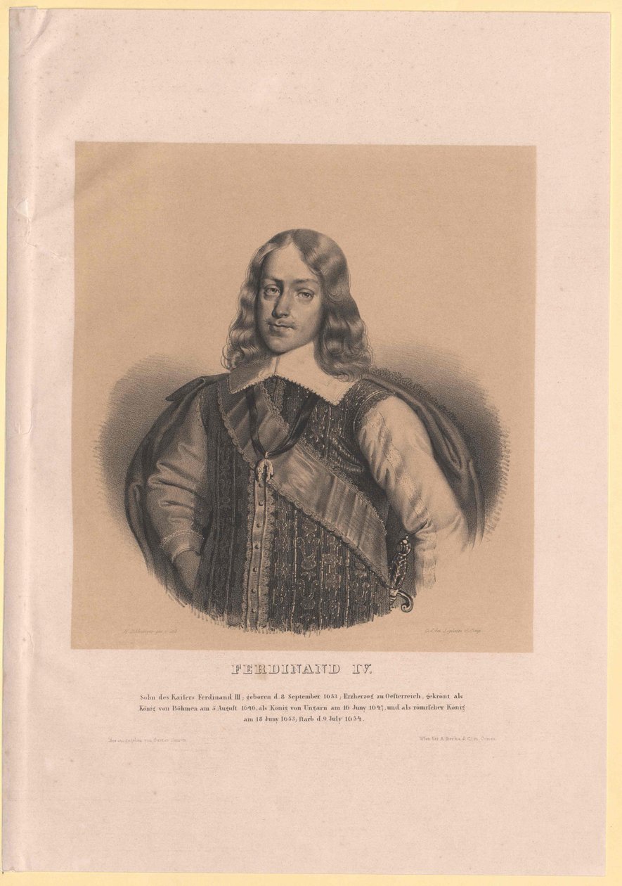 IV. Ferdinánd római király alkotó: Artist Unknown