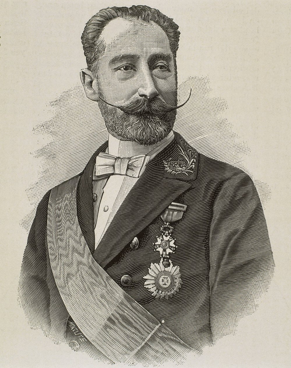 SALVADOR RODRIGANEZ, Amos (1845-1922). Spanyol politikus és mérnök. Metszet. alkotó: Artist Unknown